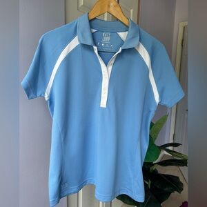 NWOT Kate Lord Short Sleeve Shirt Performance Golf Polo Size Large